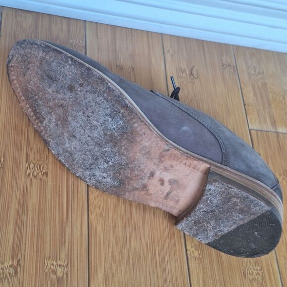 Fabio De Luca Derby Shoes Leather Nubuck Brown Vera Pelle Vero Cuoio Mens 9.5 - Picture 10 of 13